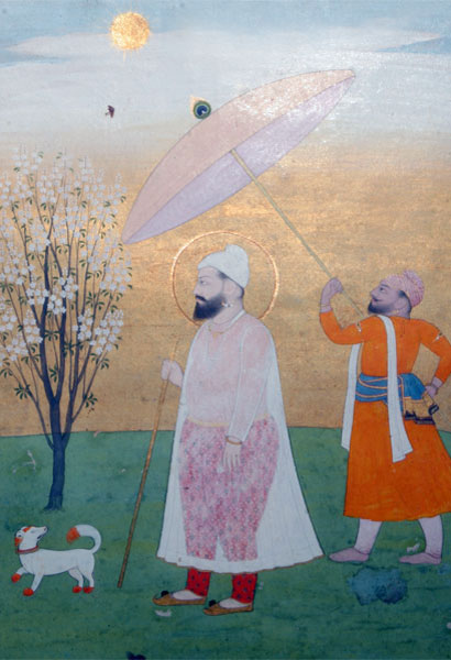 Guru Har Rai, Yedinci Guru (18. yüzyılın başlarından kalma Pahari tablosu)