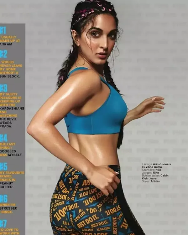 kiara advani gym outfit hot indian actress