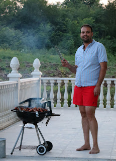 Ivan in charge of the BBQ