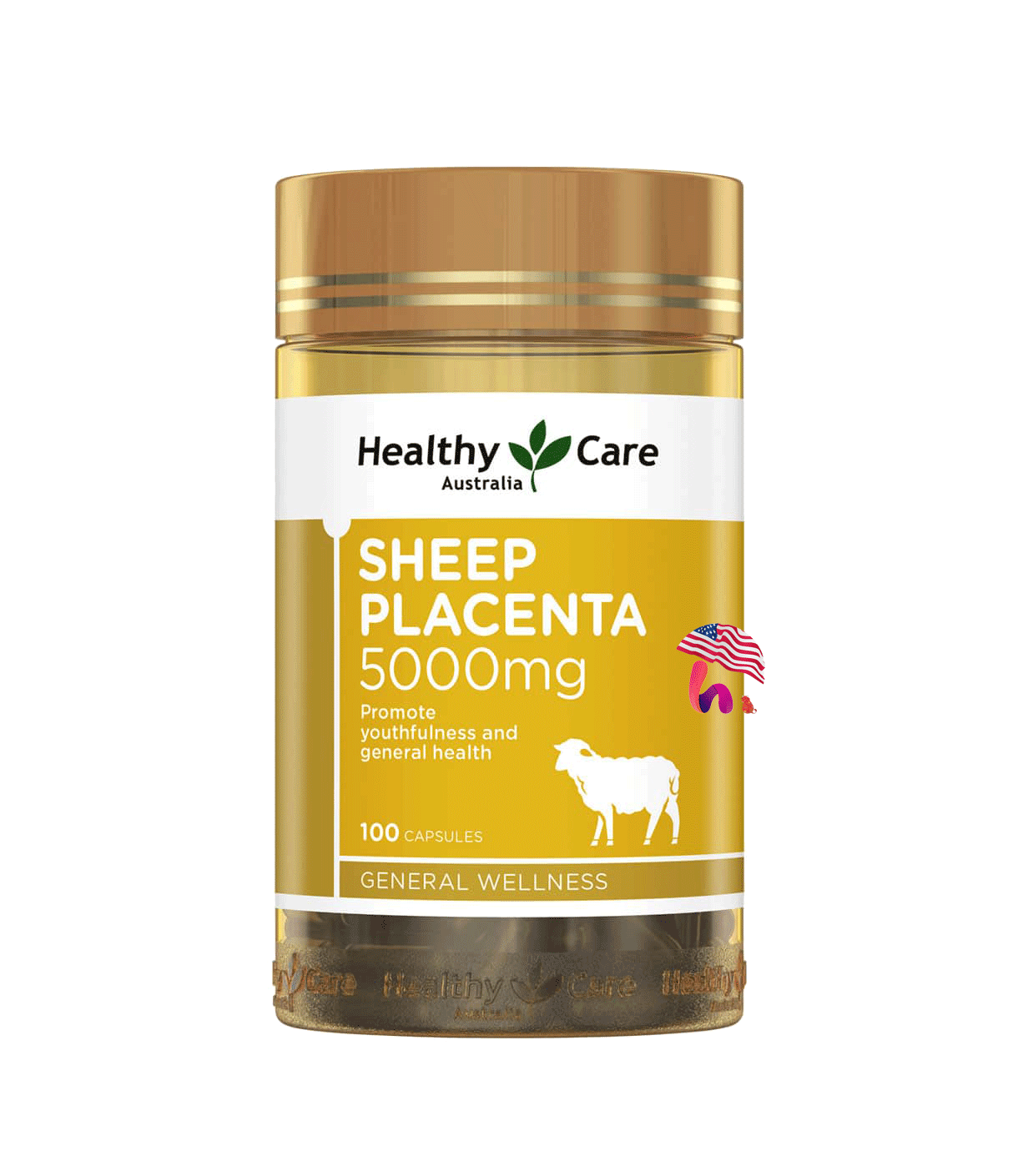 VIÊN UỐNG NHAU THAI CỪU HEALTHY CARE SHEEP PLACENTA 5000MG