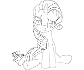 #14 Rarity Coloring Page