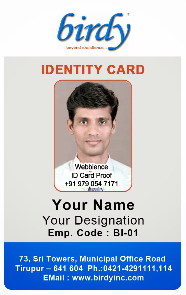 ID Card Coimbatore Ph Vertical Employee