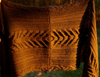 Aiofe Wrap: A photo of a knitted wrap