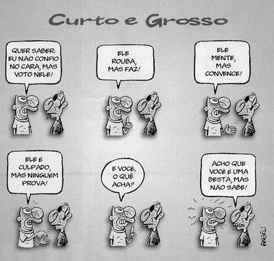 Curto e grosso: Eleitores.