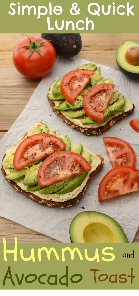 Hummus And Avocado Toast