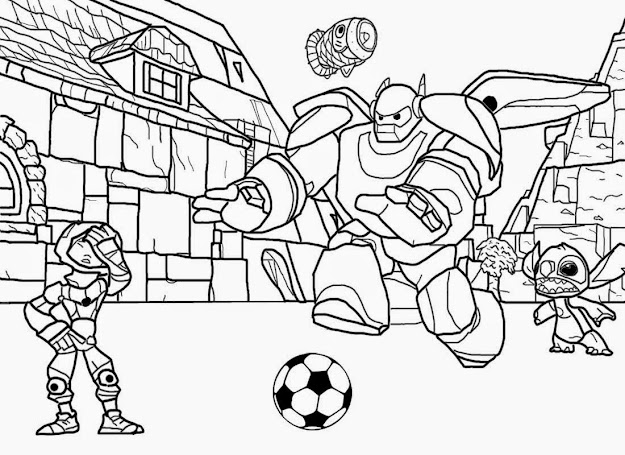 Family Football Magazine Disney Printables Cartoon Big Hero  Coloring Pages  For Teenagers Drawing