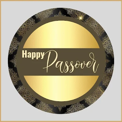 Happy Passover Greeting Cards Printable Sticker Labels - Gold Brown Beige Theme - 10 Free Modern Designs