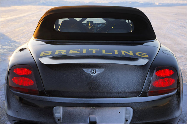 Bentley Continental Sports: Speed record on ice in a convertible