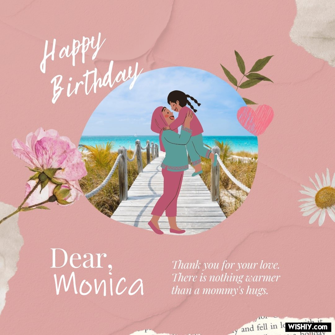 happy birthday monica gif