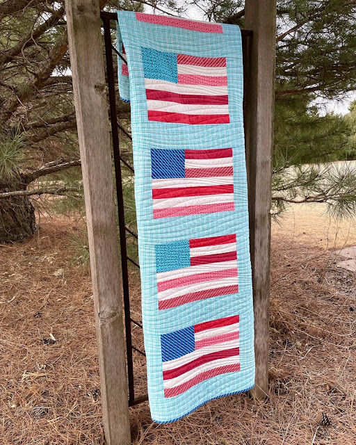 Flag Quilt By Thistle Thicket Studio. www.thistlethicketstudio.com