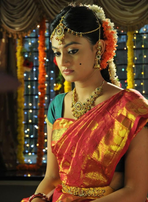 nikitha narayan looking in saree new