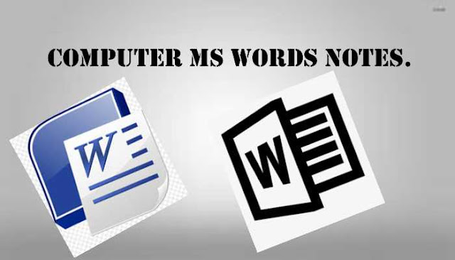 Lesson 9 INTRODUCTION TO MS-WORD - Reference Notes,ms word notes