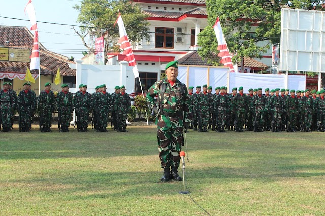 KODIM 0726/SUKOHARJO GELAR UPACARA HUT TNI KE 73 TAHUN 2018