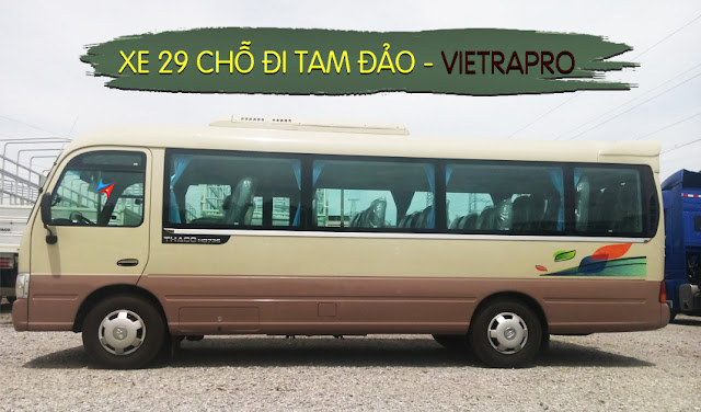 gia thue xe 29 cho di tam dao tu ha noi