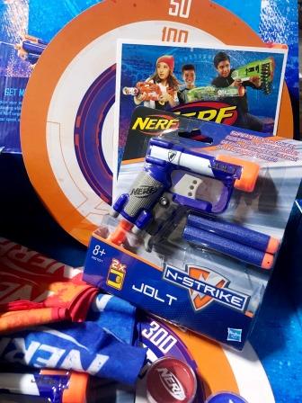 Nerf N-Strike Jolt blaster and gear 