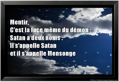 Citation mensonge sur photo