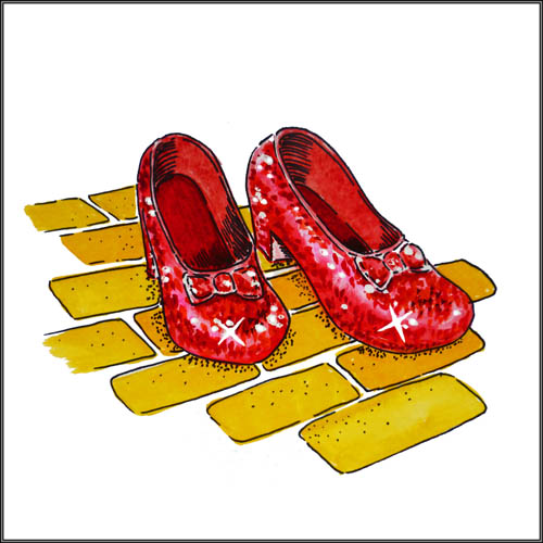 kids Ruby Oz  Art For Of Room: Kids slippers Slippers  for Wizard