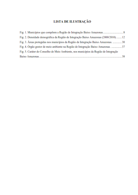 INDICADORES DE QUALIDADE AMBIENTAL DOS MUNICÍPIOS DA REGIÃO DE INTEGRAÇÃO BAIXO AMAZONAS - 2013