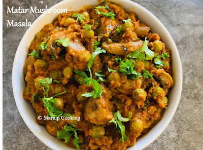 Matar Mushroom Masala