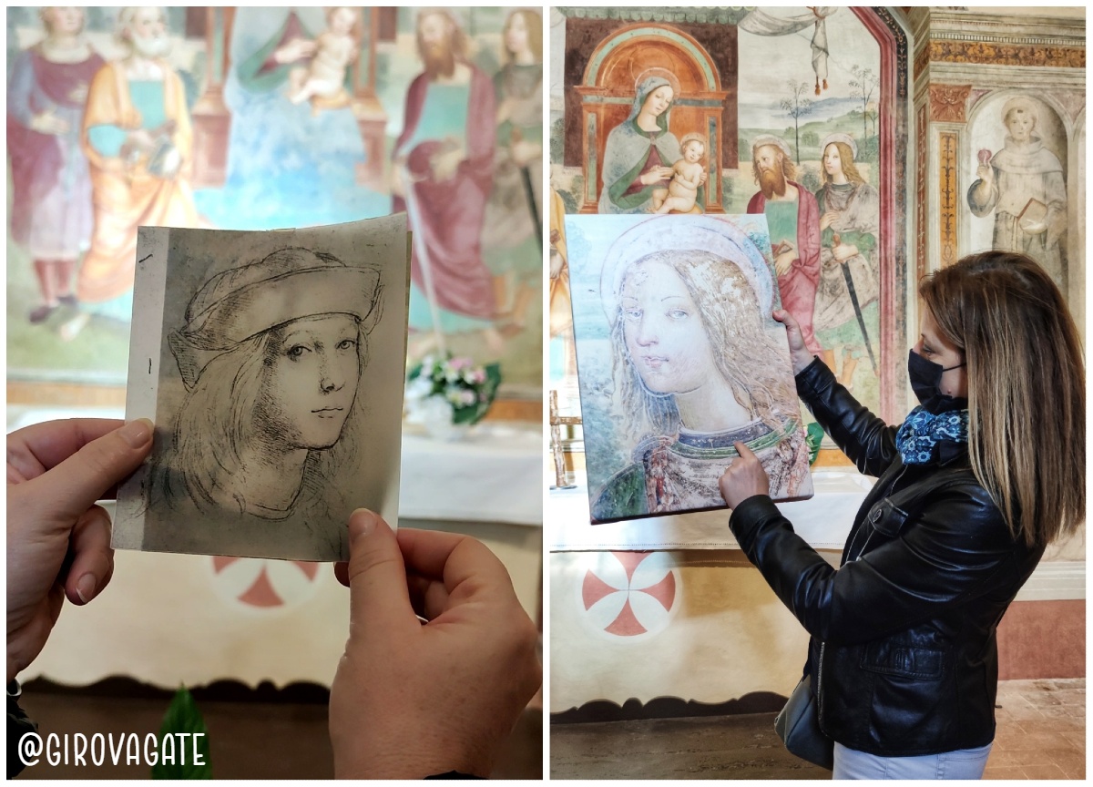 Autoritratto di Raffaello vs Sant'Ippolito Raffaello pieve sant'ippolito Asciano