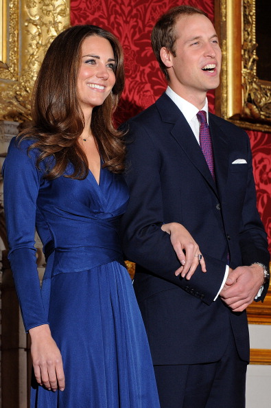 prince william and kate middleton engagement announcement. Kate Middleton chose a dress