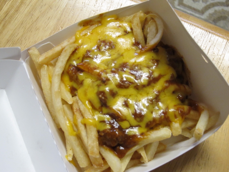 Wienerschitzel's Chili Cheese Fries feature their shoestring French fries 