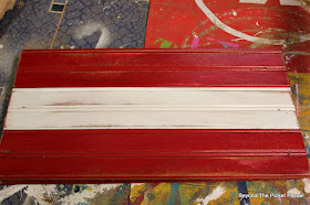 christmas ideas, DIY, candy cane holder, beadboard, paint, plumbers tape, christmas sign, http://bec4-beyondthepicketfence.blogspot.com/2015/11/12-days-of-christmas-day-7-candy-cane.html