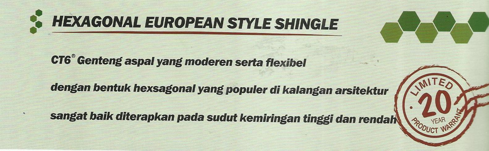 Harga Atap CTI CT6 Shingles Bitumen Terbaru 2018 - CV 