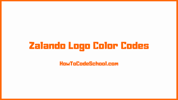 Zalando Logo Color Codes