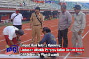 Empat Hari Jelang Opening, Lintasan Atletik Porprov Jatim Belum Kelar, DPRD Jember Wanti-wanti