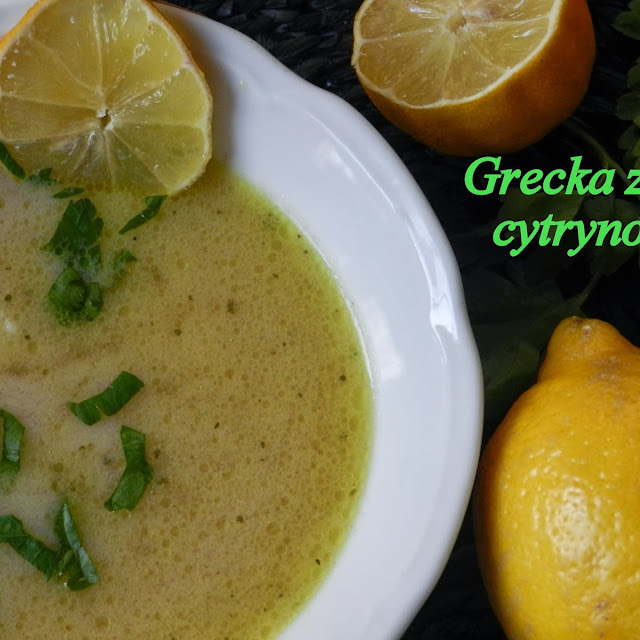 Grecka zupa cytrynowa 