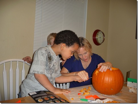 Pumpkin carving andrew