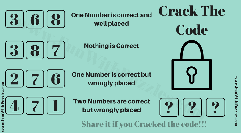 Crack The Code Puzzle With Solution