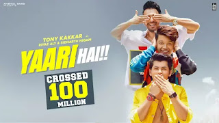 Yaari hai Song Lyrics - Tony Kakkar