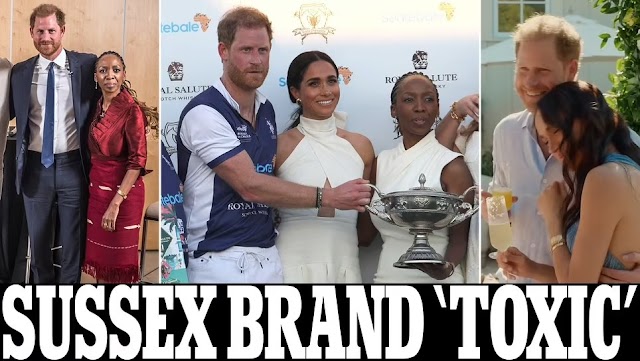 Head of Prince Harry's Sentebale charity says his and Meghan's brand is 'toxic'.