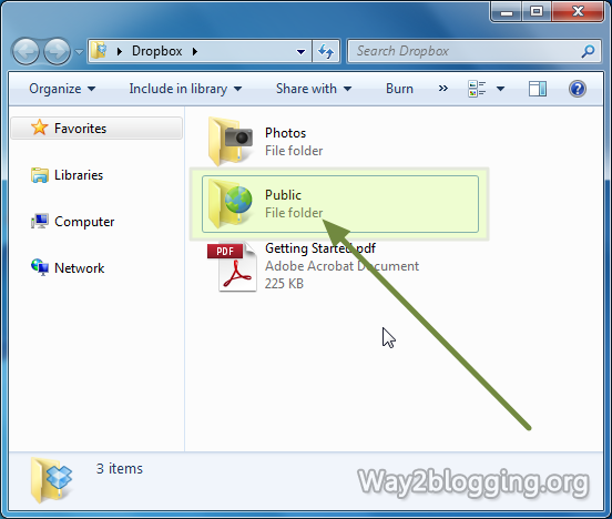 How to Host Your Blogger Script and Files on DropBox for Free - Step10