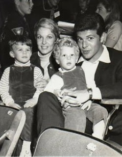 Kathryn Diebel with her husband Frankie Avalon & their 2 kids