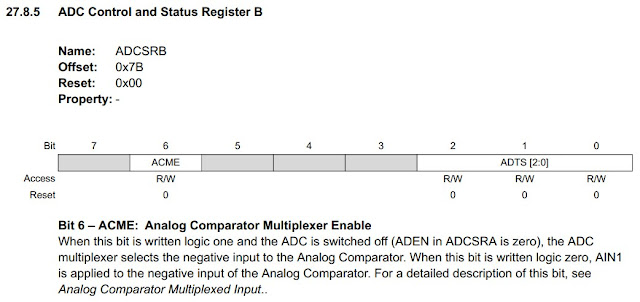 ATmega324PB datasheet revision DS40001908A ADCSRB ADC register