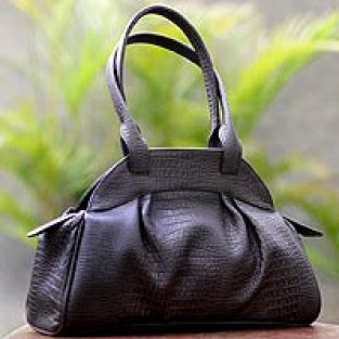 chocolate leather handbag