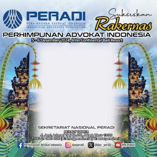 3 Twibbon Kece Buat RAKERNAS PERADI 2024 di Bali!