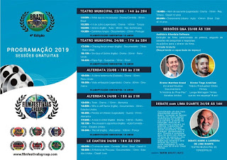 Programação do festival internacional de cinema de Teresópolis