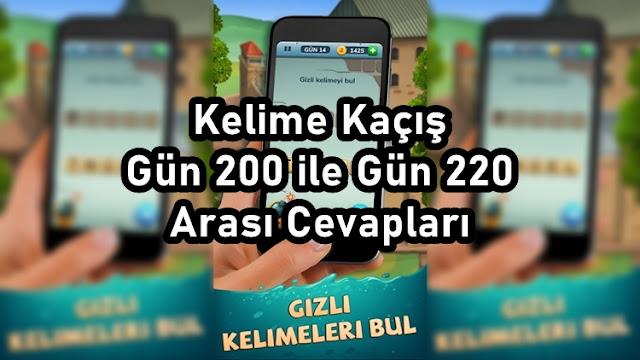 Kelime Kaçış Cevaplari