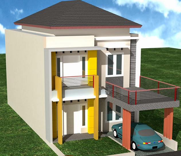  Model  Desain Rumah  2  Lantai  Minimalis  Modern Sederhana  