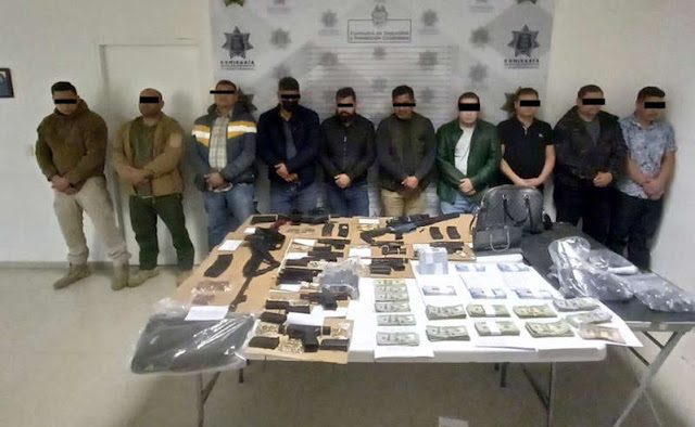 Sicarios del Cártel de Sinaloa son capturados con arsenal y 2 millones de pesos, iban a pelear la plaza a los del Cártel del Noreste