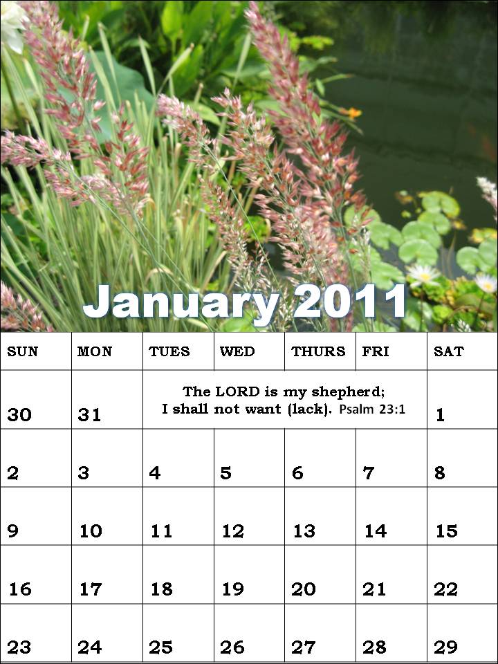 january 2011 calendar planner. Christian January 2011 Planner