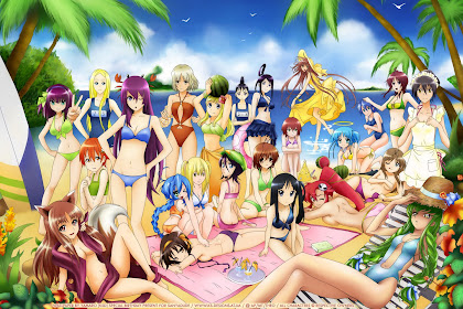 Beach Girl Anime Summer Wallpaper