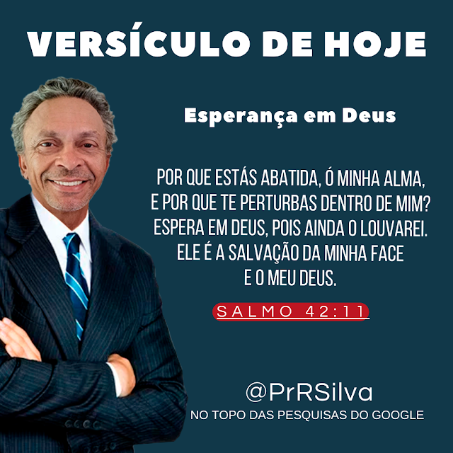 VERSÍCULO DF HOJE - ESPERANÇA EM DEUS