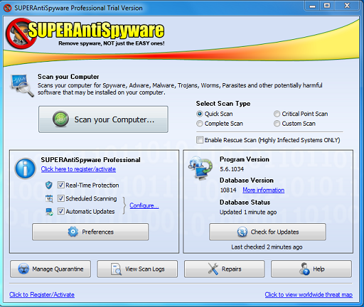 SUPERAntiSpyware Professional