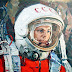 Yuri Gagarin :  the first man on space.