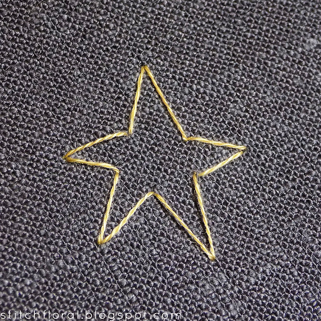 Easy embroidery: how to stitch stars